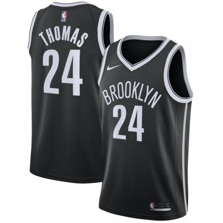 Camiseta Hombre NBA Brooklyn Nets Cameron Thomas 24 2022-23 Nike Icon Edition Negro Swingman